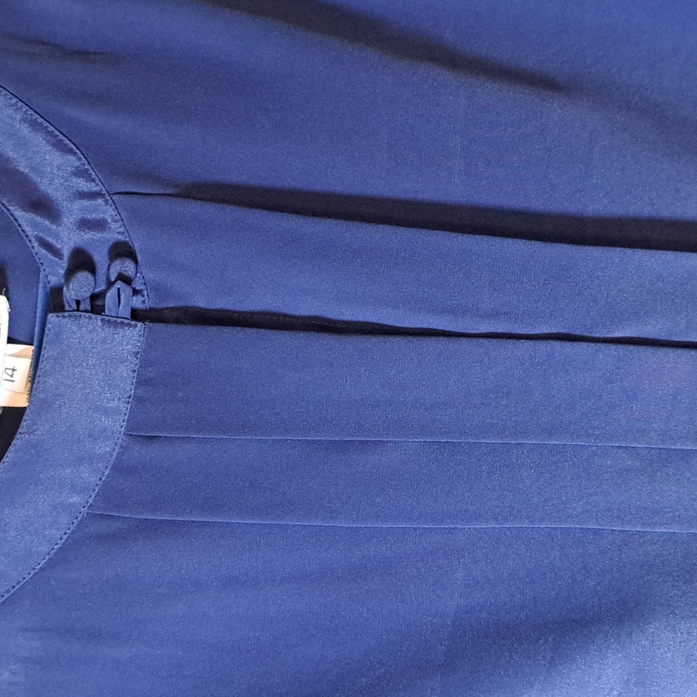 ALYSSA CARR Navy Blue Women's Blouse - Picture 4 of 4